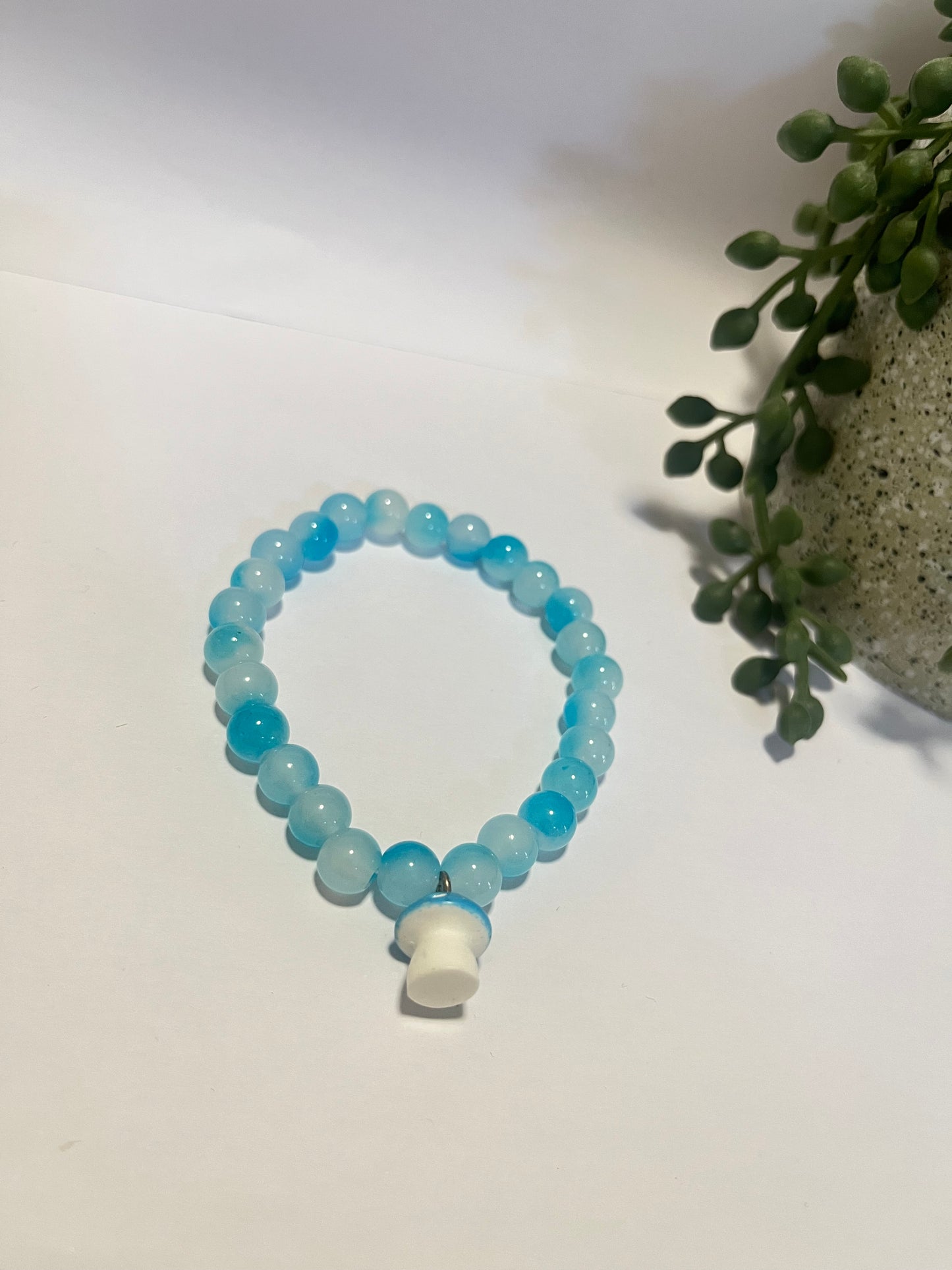 Mushroom Beaded Bracelet