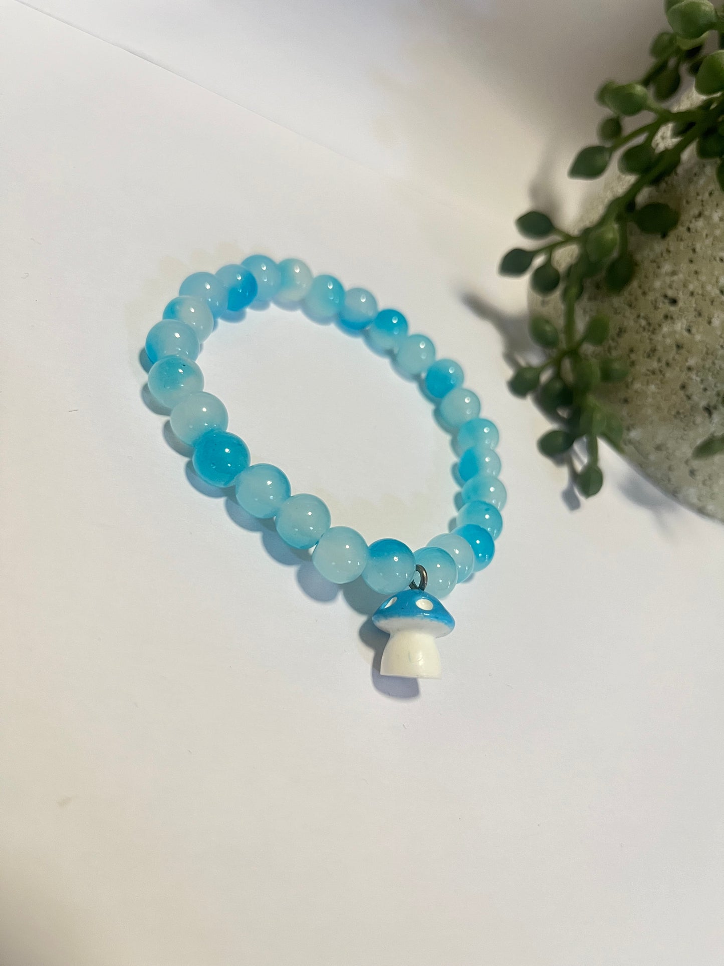 Mushroom Beaded Bracelet