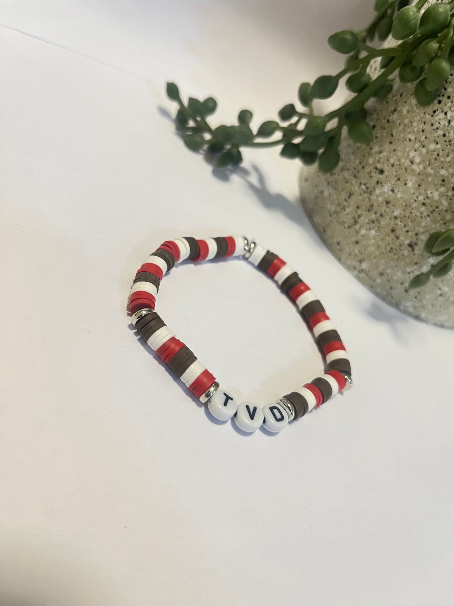 Clay Beaded Vampire Inspired Bracelet