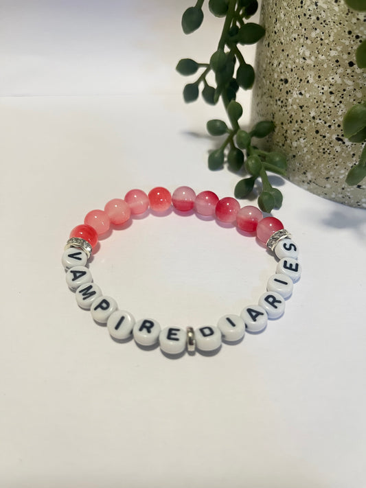 Beaded Vampire Inspired Bracelet