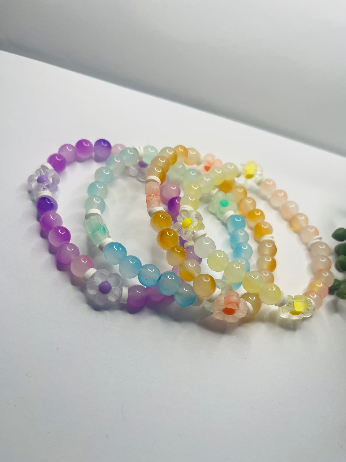 Flower Beaded Bracelet